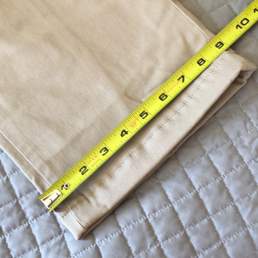 🆕 Land’s End Flannel Lined Tan Khakis - Picture 8 of 10
